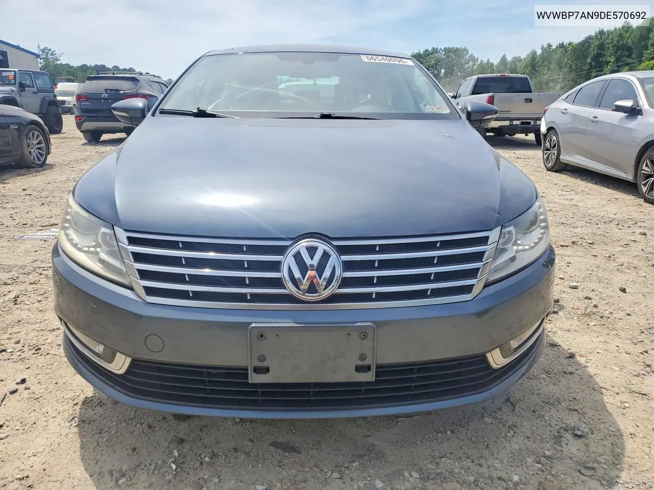 2013 Volkswagen Cc Sport VIN: WVWBP7AN9DE570692 Lot: 56540096