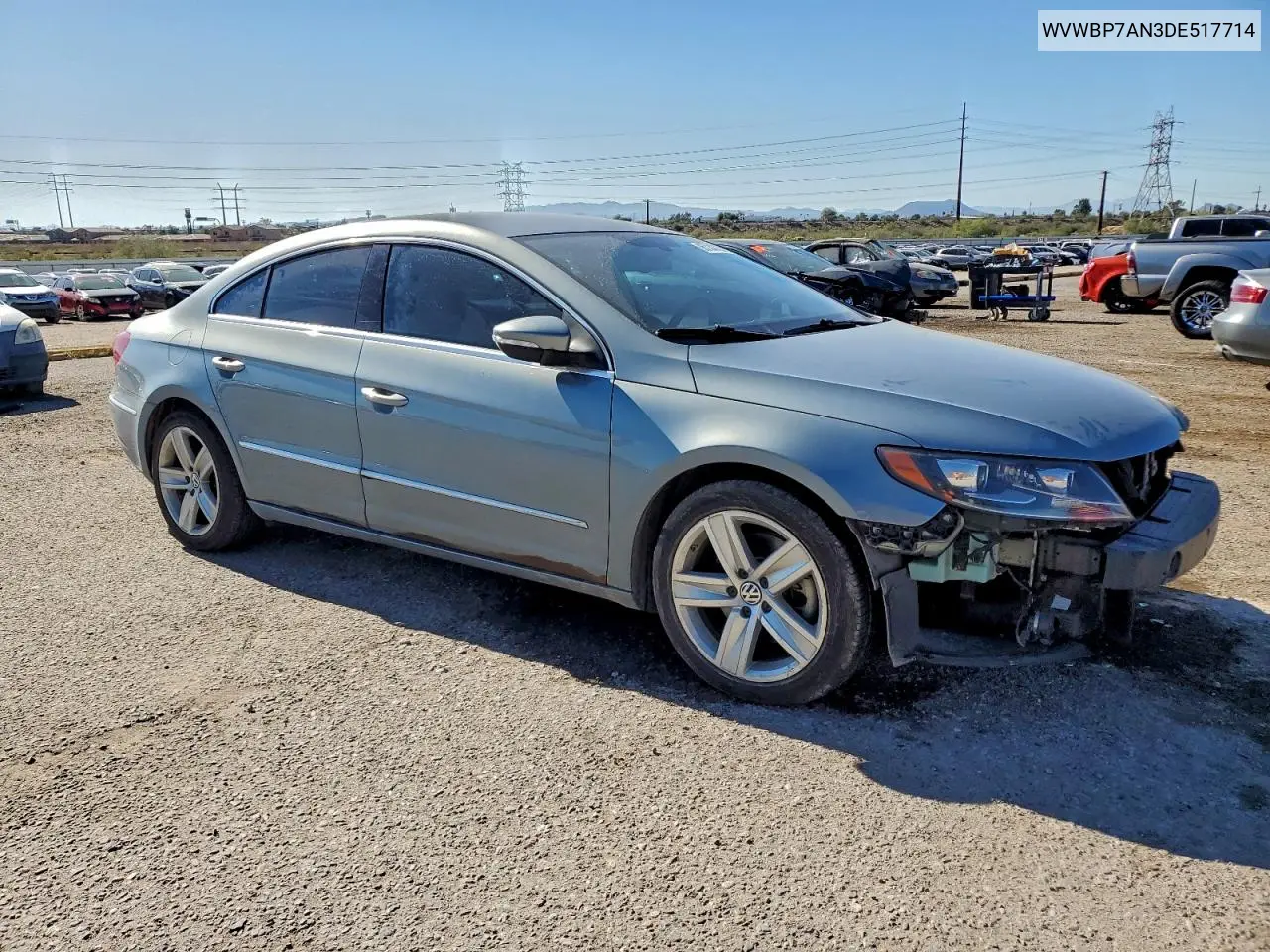WVWBP7AN3DE517714 2013 Volkswagen Cc Sport