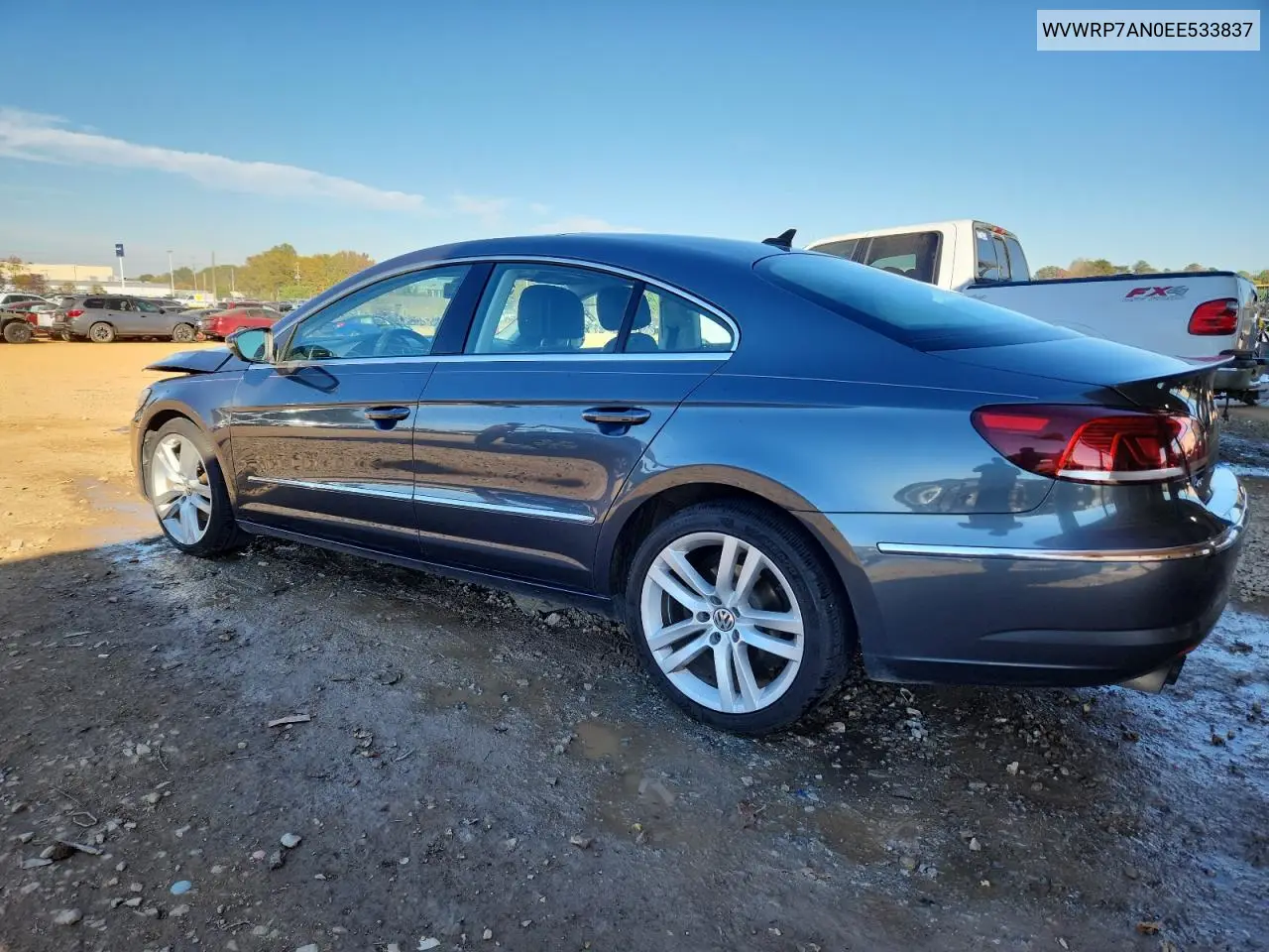 WVWRP7AN0EE533837 2014 Volkswagen Cc Luxury