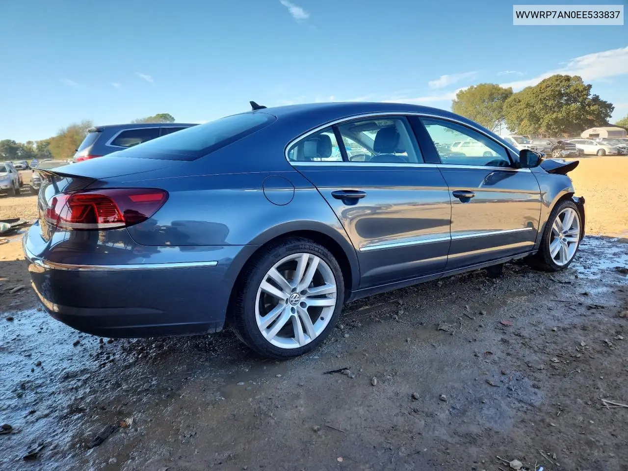 WVWRP7AN0EE533837 2014 Volkswagen Cc Luxury