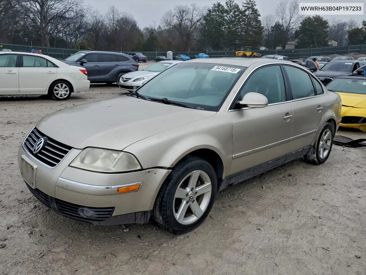 WVWRH63B04P197233 2004 Volkswagen Passat Glx