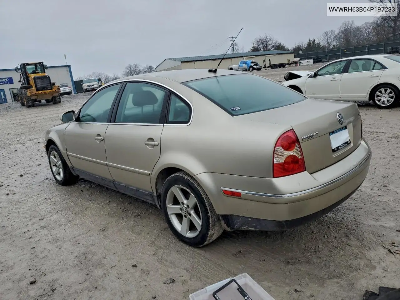 WVWRH63B04P197233 2004 Volkswagen Passat Glx