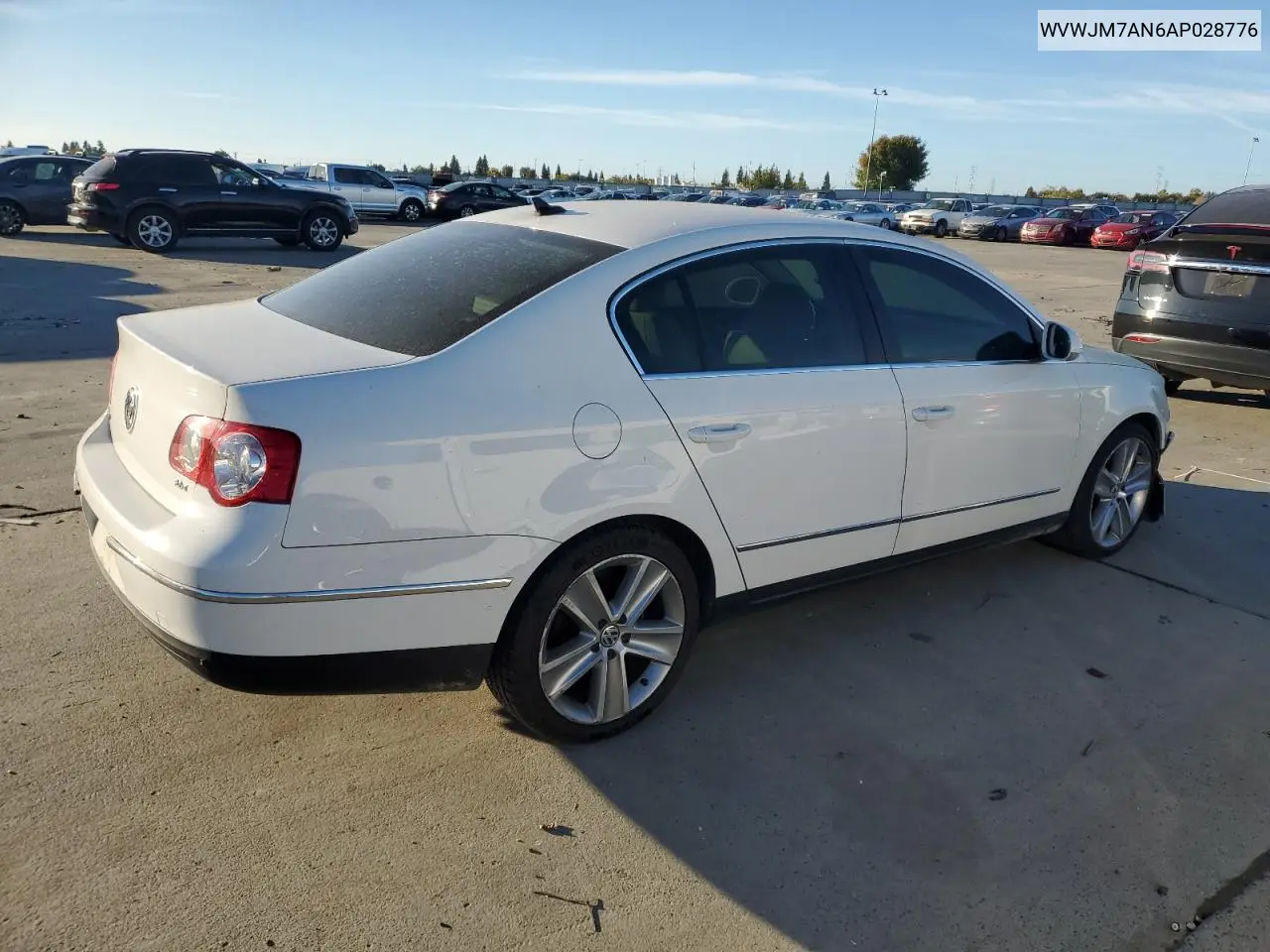 WVWJM7AN6AP028776 2010 Volkswagen Passat Komfort