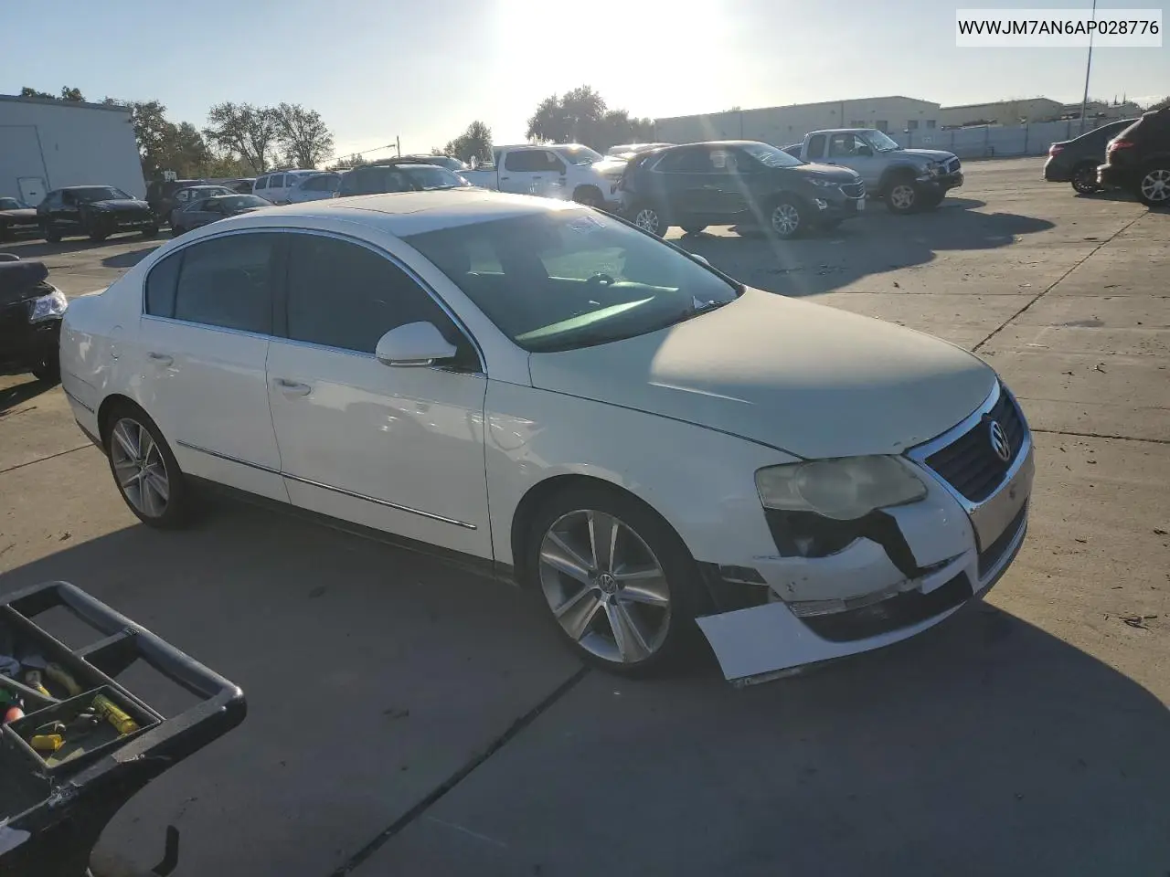 WVWJM7AN6AP028776 2010 Volkswagen Passat Komfort