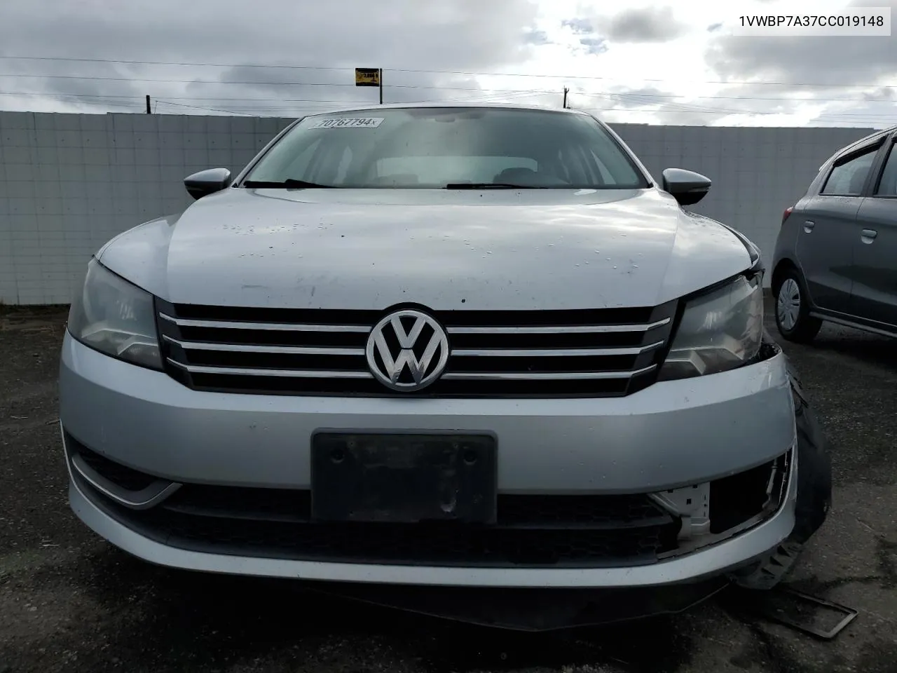 1VWBP7A37CC019148 2012 Volkswagen Passat Se