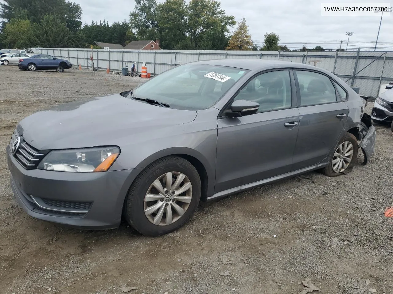 1VWAH7A35CC057700 2012 Volkswagen Passat S