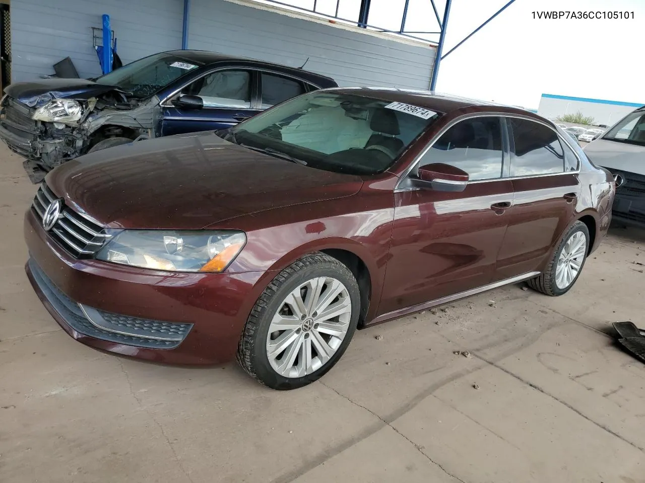 1VWBP7A36CC105101 2012 Volkswagen Passat Se