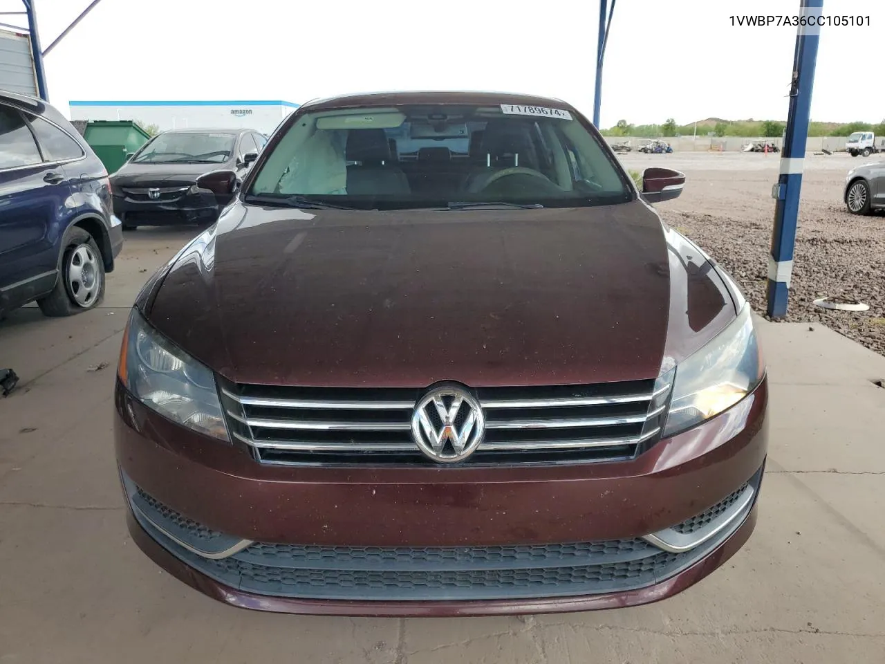 1VWBP7A36CC105101 2012 Volkswagen Passat Se