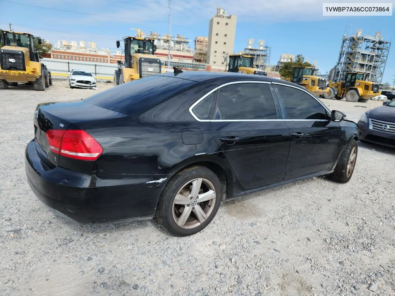 1VWBP7A36CC073864 2012 Volkswagen Passat Se