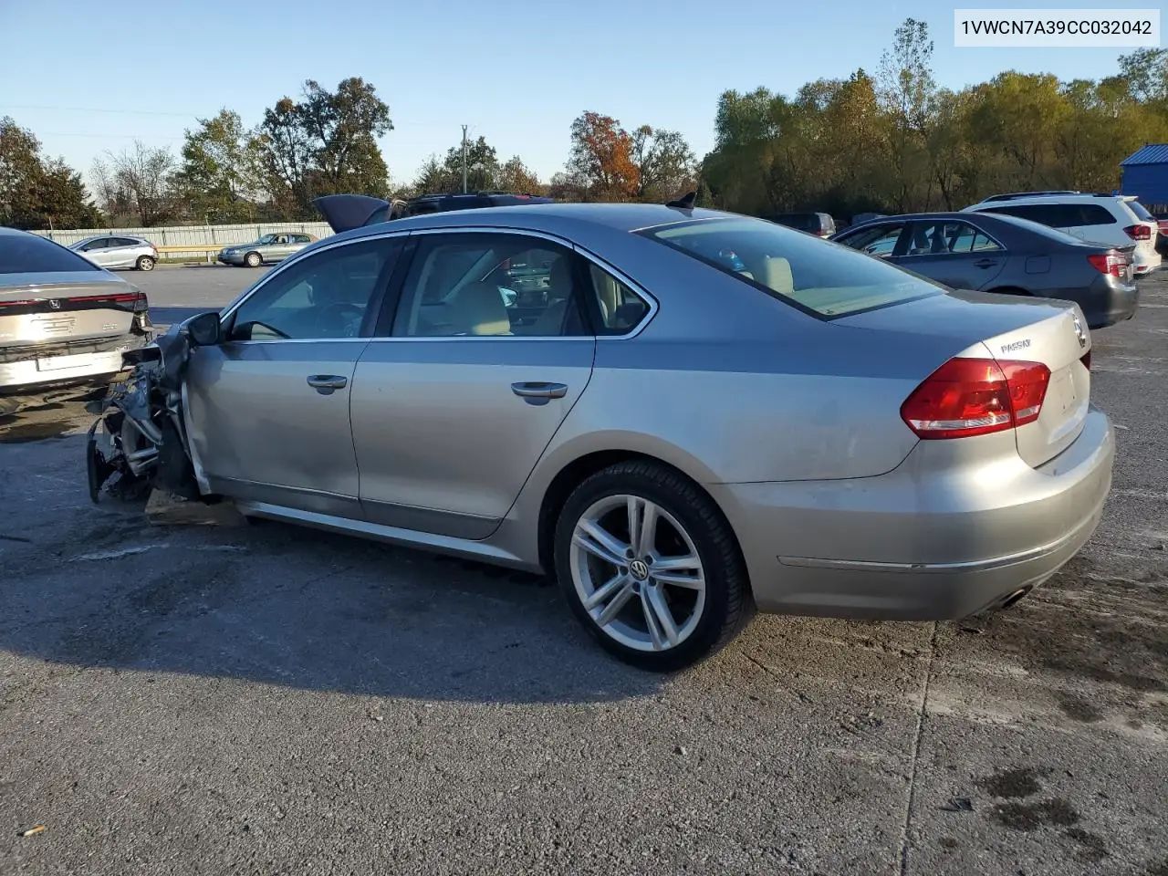 1VWCN7A39CC032042 2012 Volkswagen Passat Sel