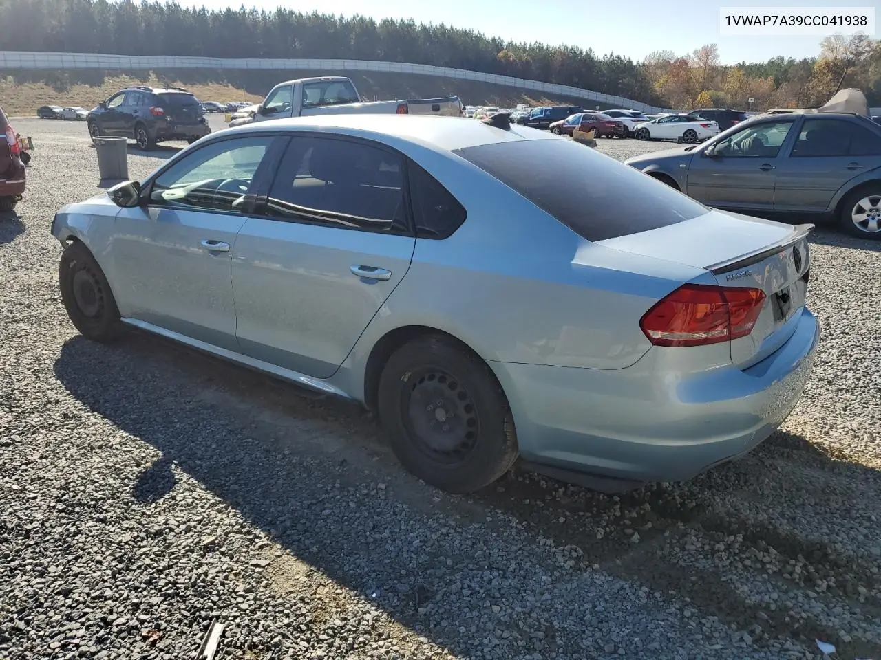 1VWAP7A39CC041938 2012 Volkswagen Passat S