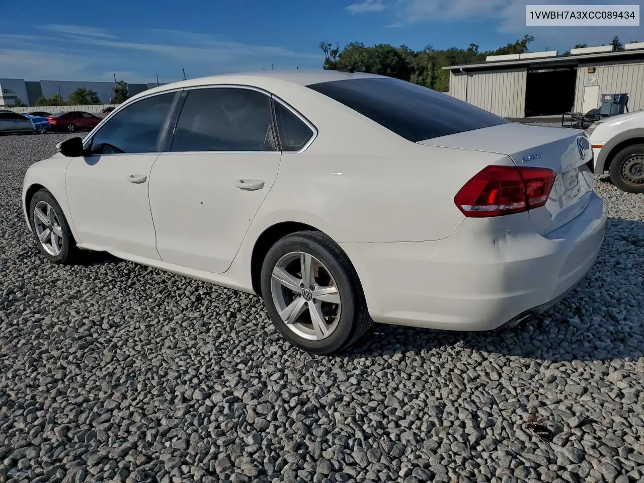 1VWBH7A3XCC089434 2012 Volkswagen Passat Se