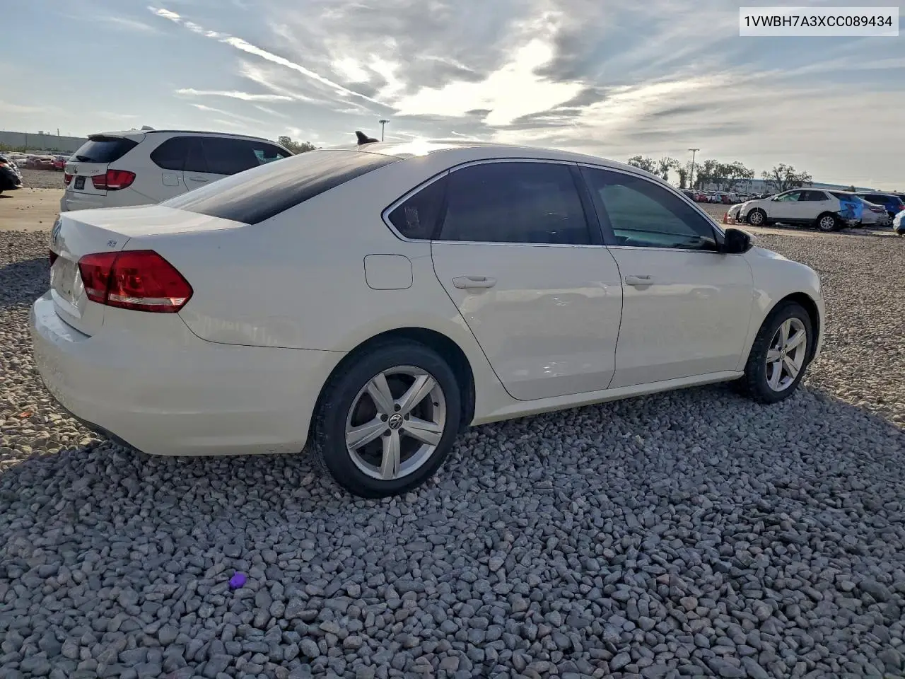 1VWBH7A3XCC089434 2012 Volkswagen Passat Se
