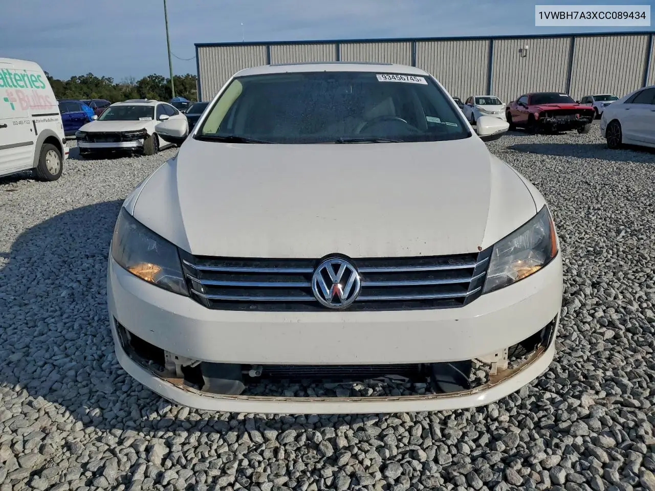 1VWBH7A3XCC089434 2012 Volkswagen Passat Se