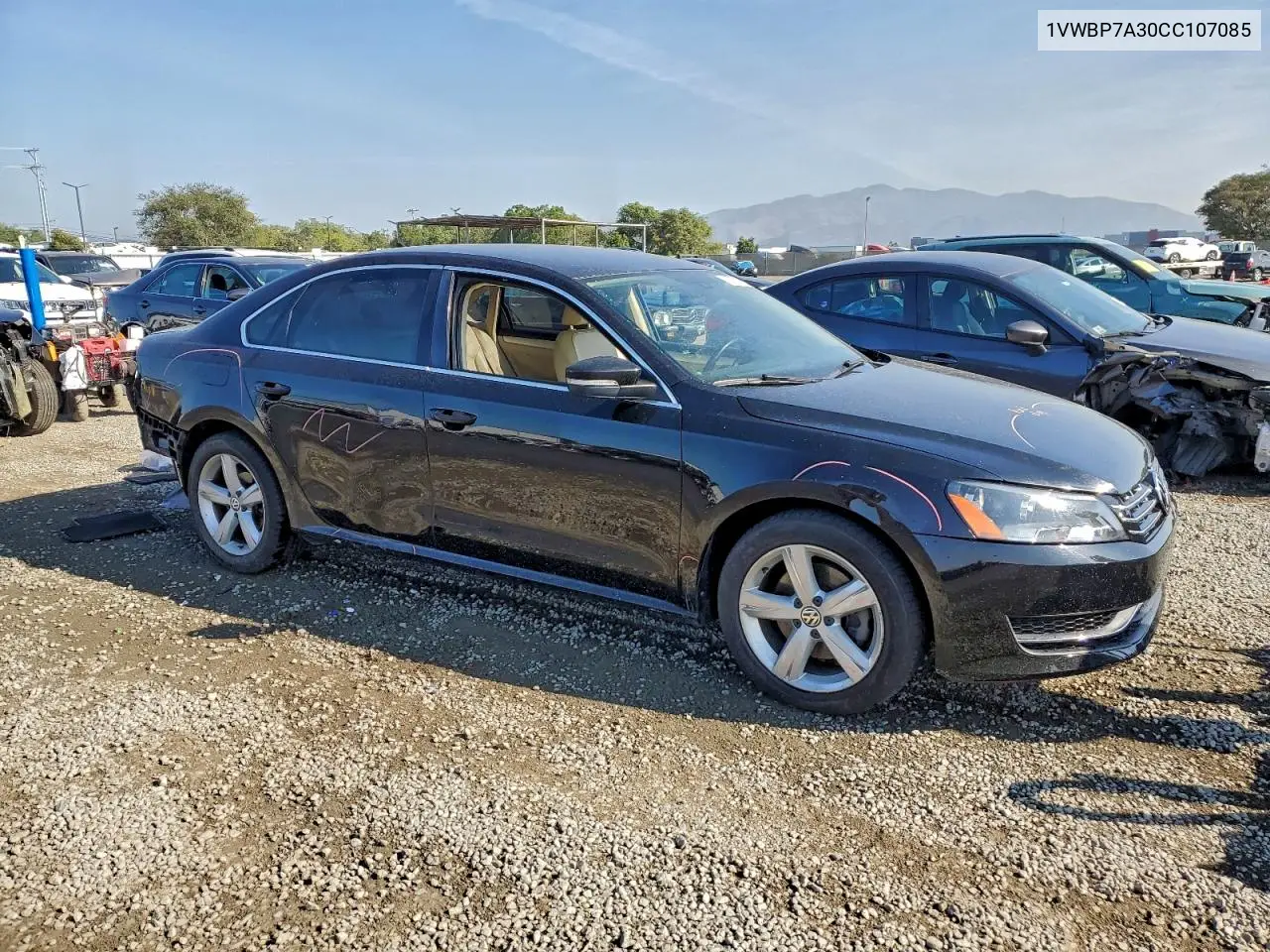 1VWBP7A30CC107085 2012 Volkswagen Passat Se