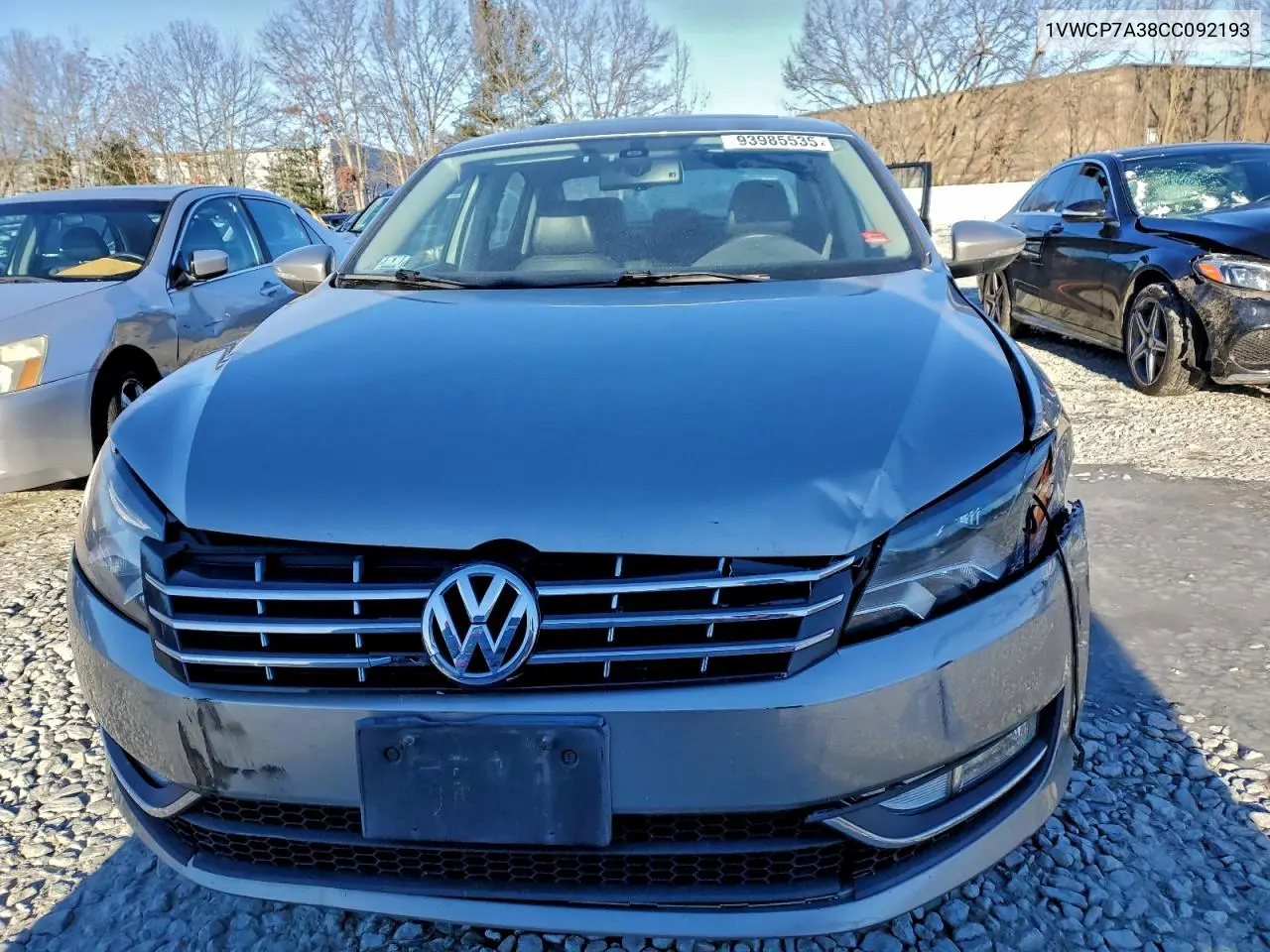 1VWCP7A38CC092193 2012 Volkswagen Passat Sel