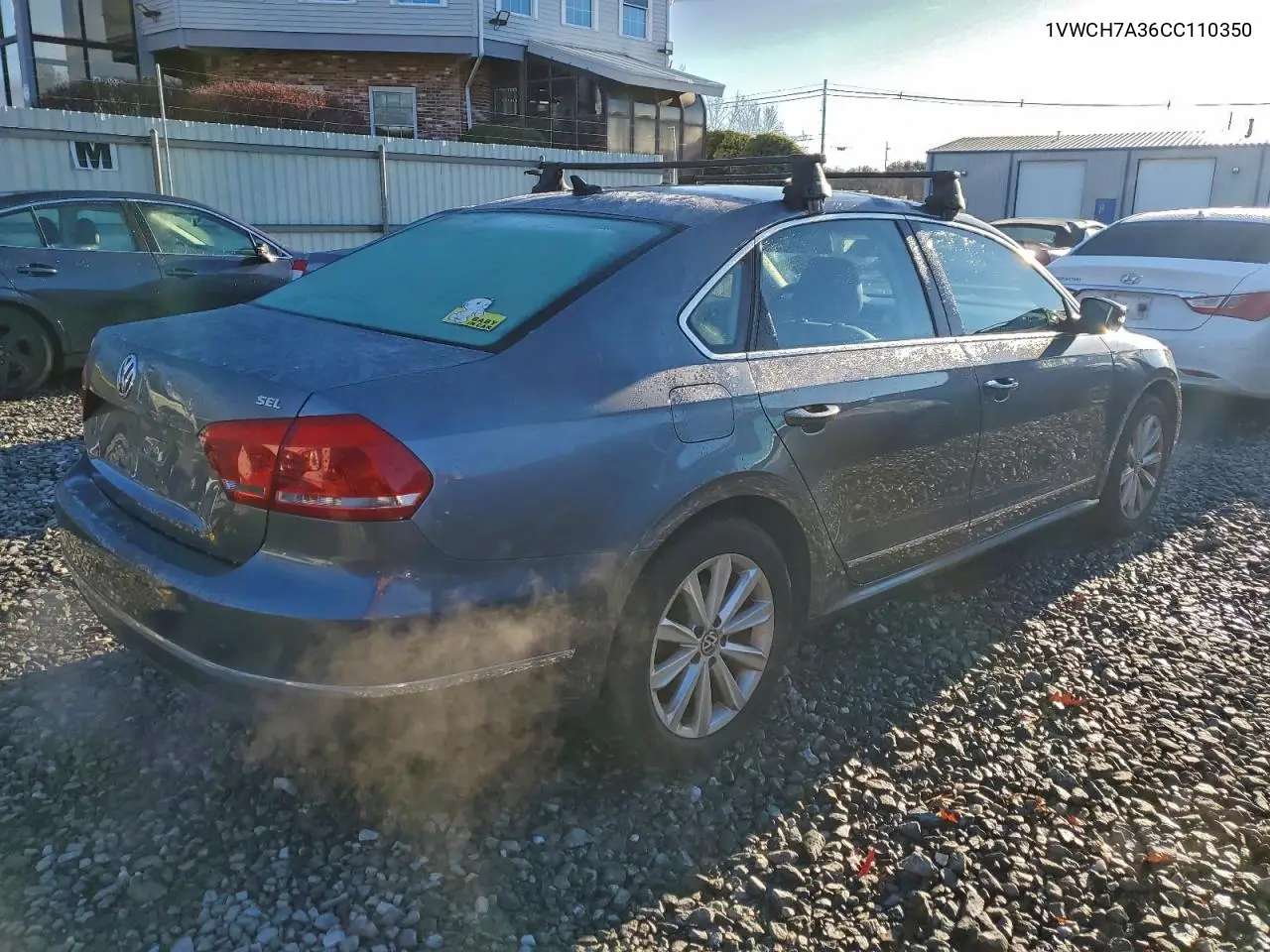 1VWCH7A36CC110350 2012 Volkswagen Passat Sel