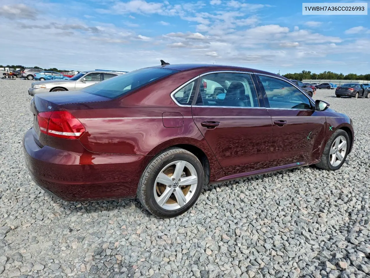 1VWBH7A36CC026993 2012 Volkswagen Passat Se