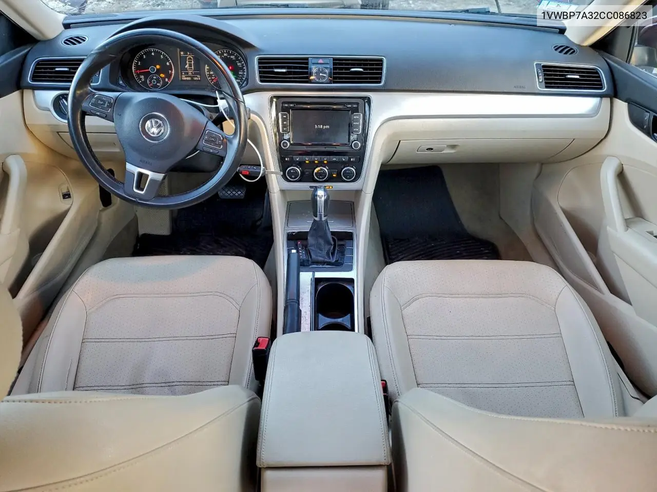 1VWBP7A32CC086823 2012 Volkswagen Passat Se
