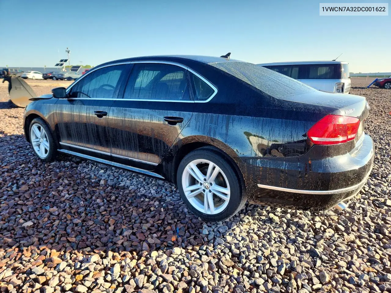 1VWCN7A32DC001622 2013 Volkswagen Passat Sel
