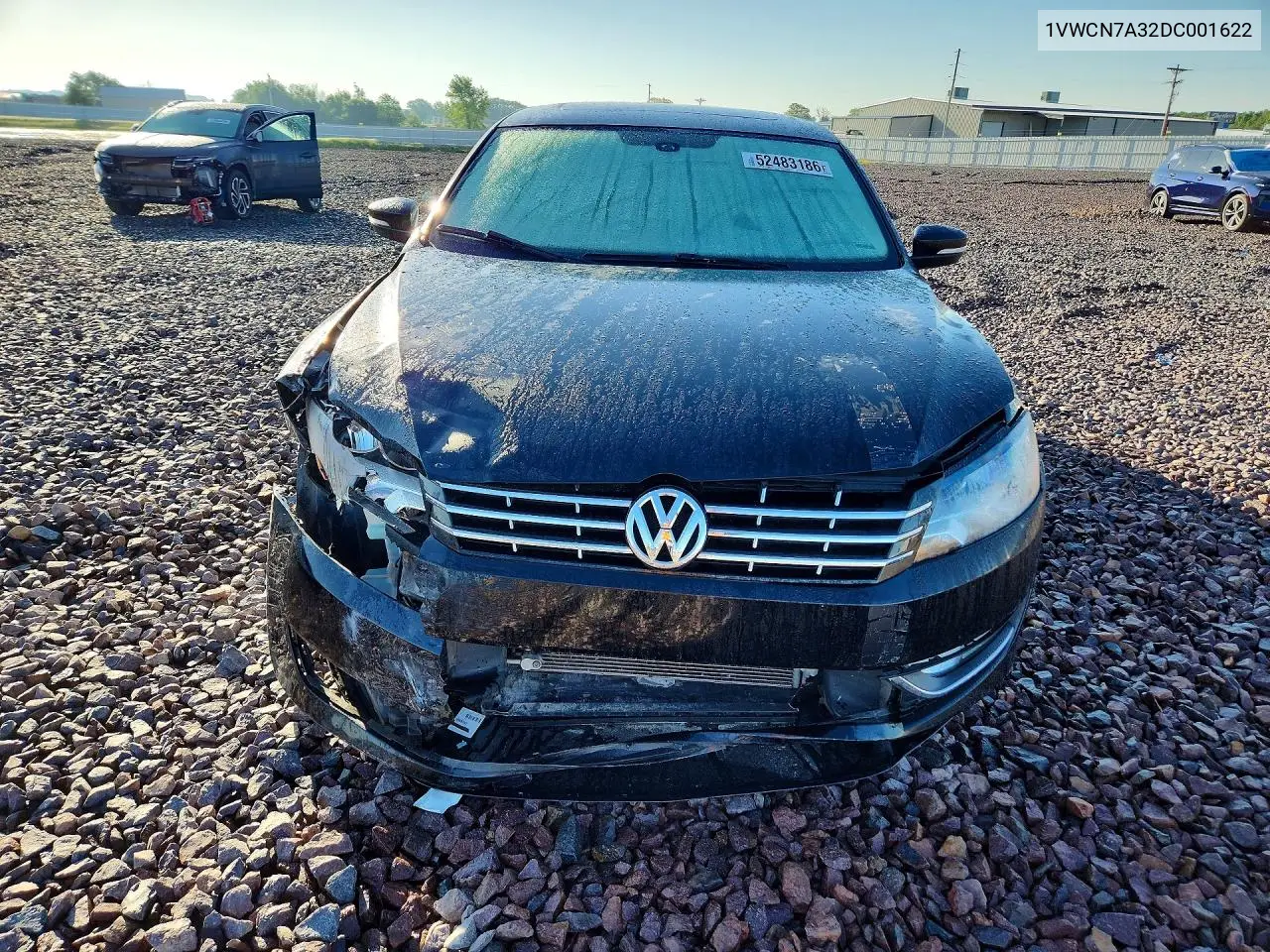 1VWCN7A32DC001622 2013 Volkswagen Passat Sel