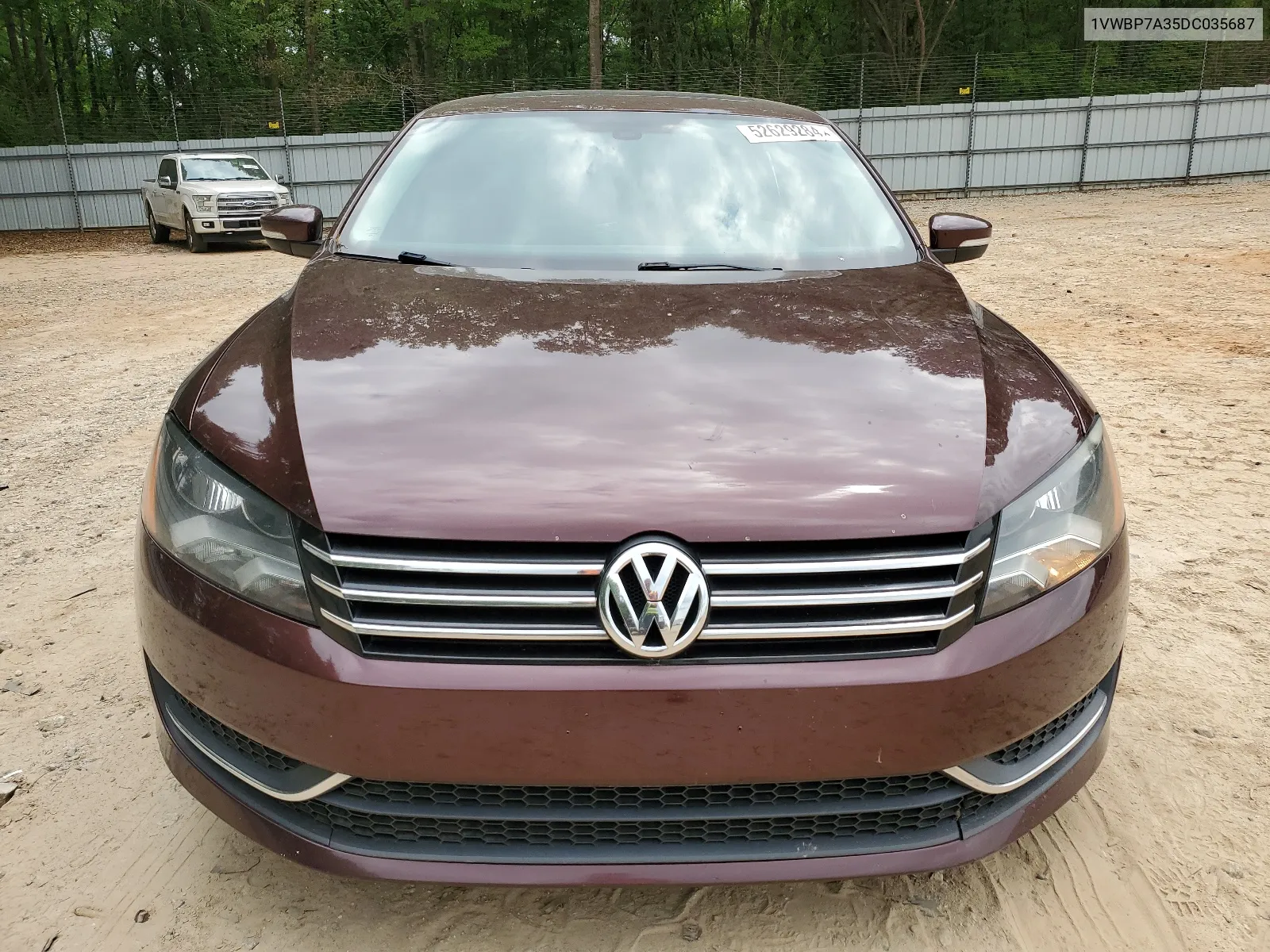 2013 Volkswagen Passat Se VIN: 1VWBP7A35DC035687 Lot: 52629284