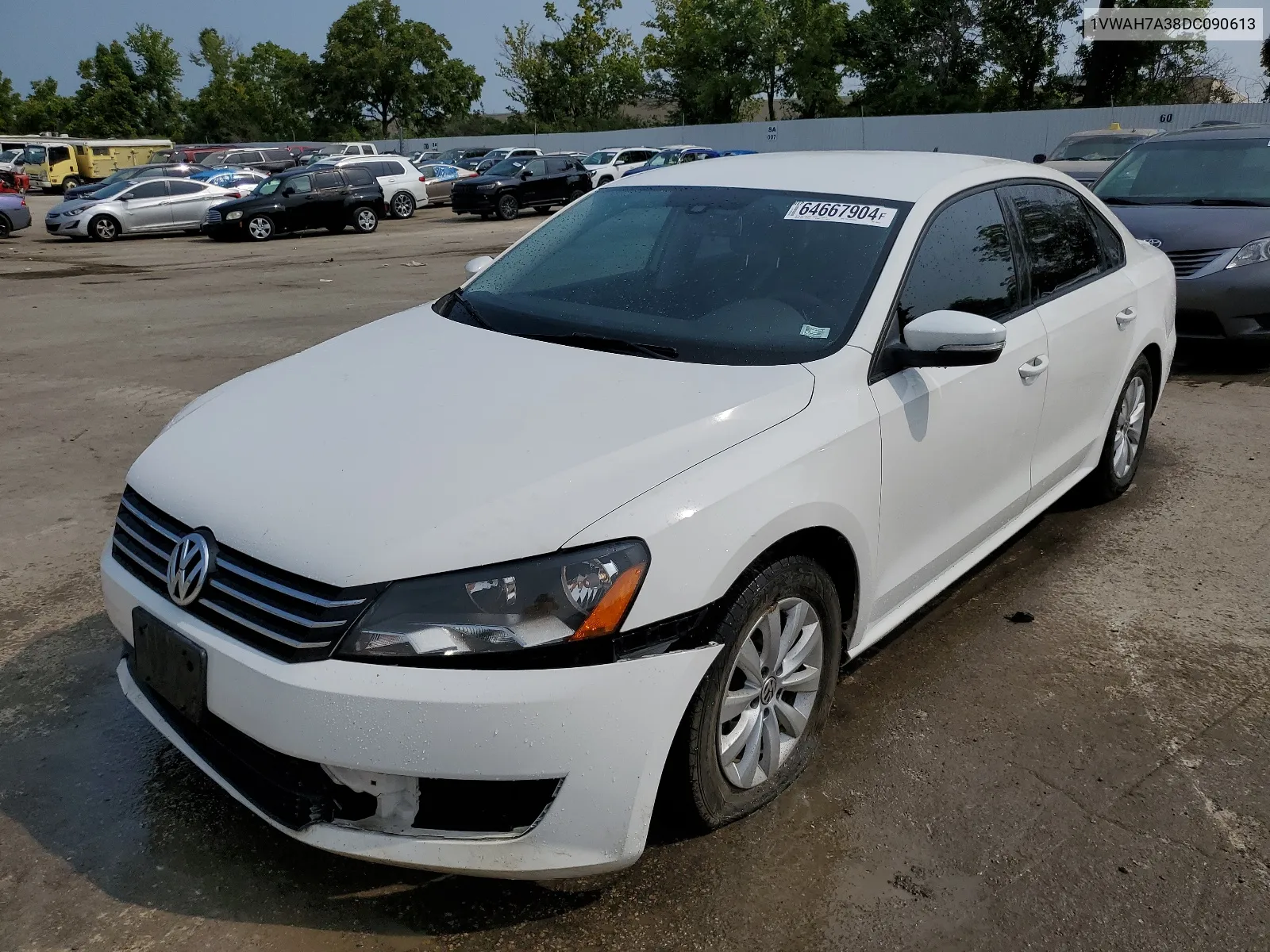 1VWAH7A38DC090613 2013 Volkswagen Passat S