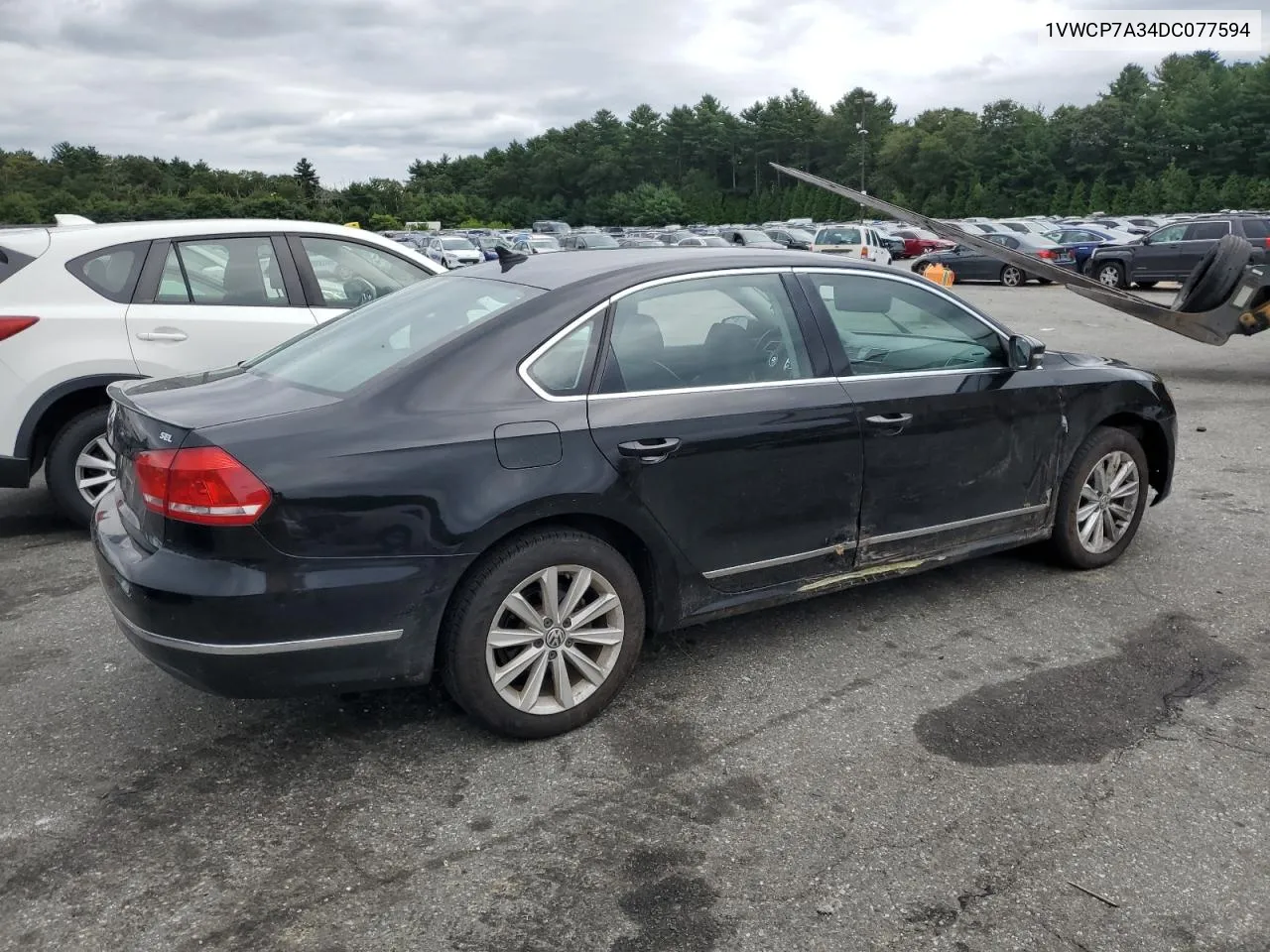 1VWCP7A34DC077594 2013 Volkswagen Passat Sel