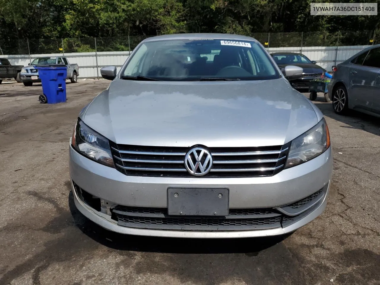 1VWAH7A36DC151408 2013 Volkswagen Passat S