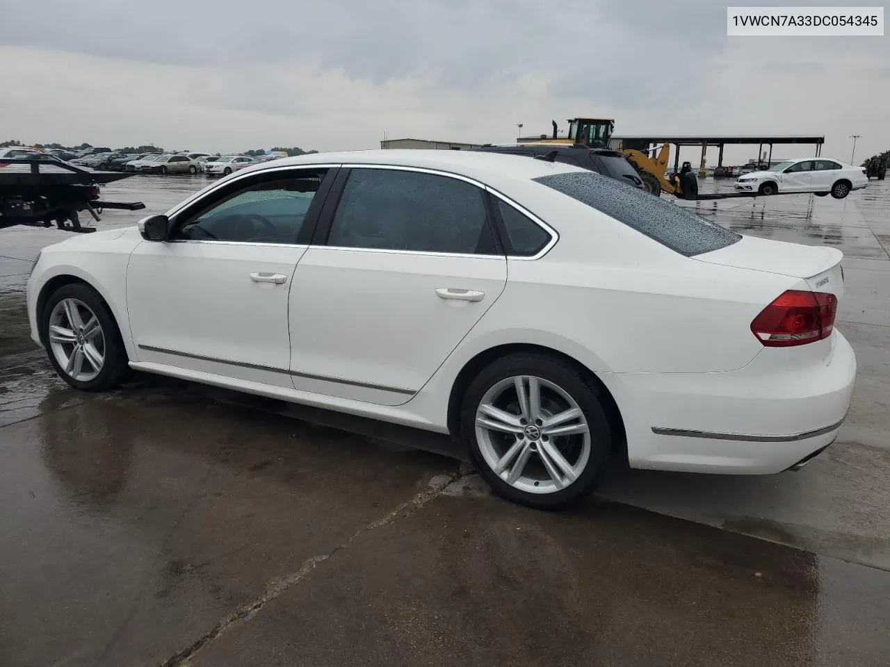 1VWCN7A33DC054345 2013 Volkswagen Passat Sel