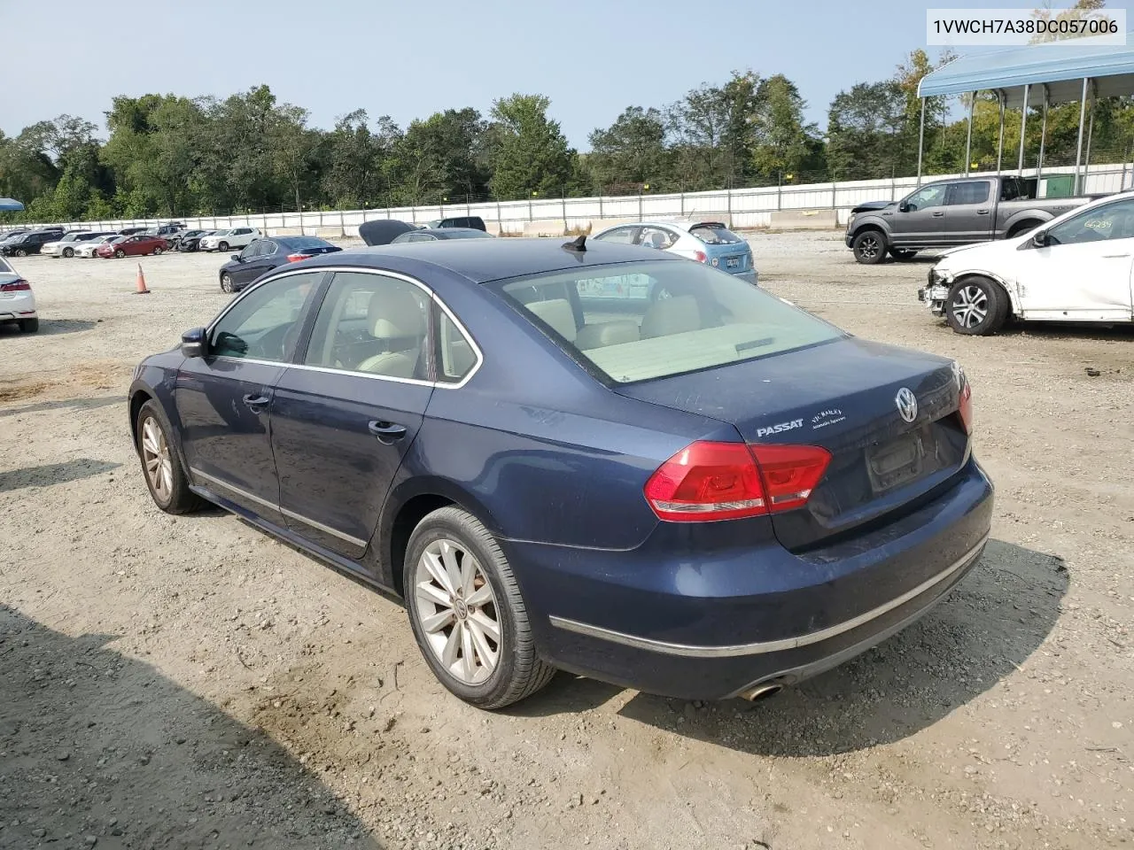 1VWCH7A38DC057006 2013 Volkswagen Passat Sel