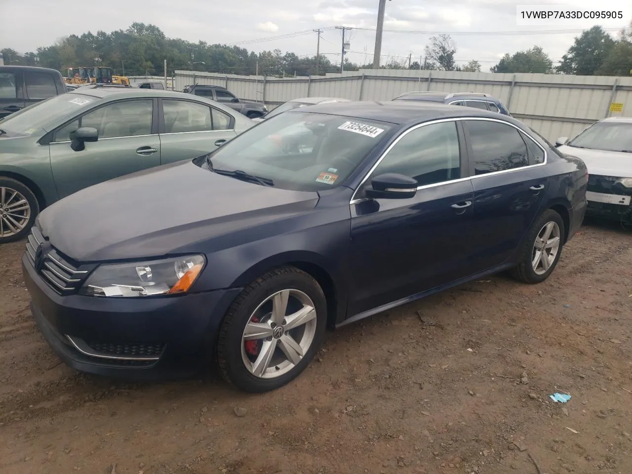 1VWBP7A33DC095905 2013 Volkswagen Passat Se