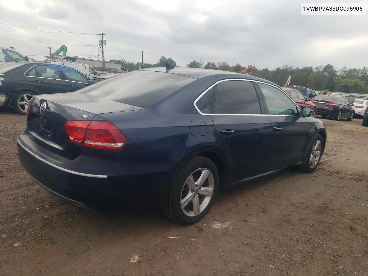 1VWBP7A33DC095905 2013 Volkswagen Passat Se