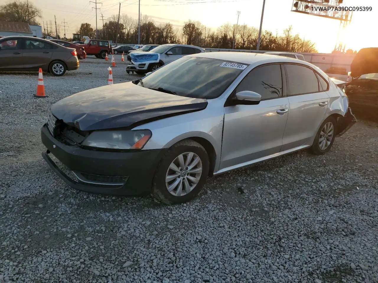 1VWAP7A39DC095399 2013 Volkswagen Passat S