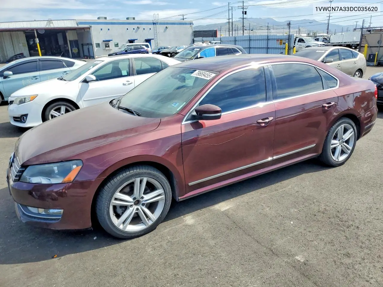 1VWCN7A33DC035620 2013 Volkswagen Passat Sel
