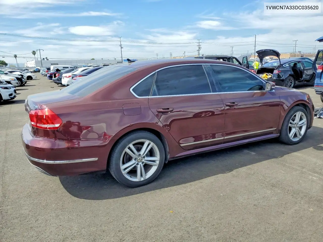 1VWCN7A33DC035620 2013 Volkswagen Passat Sel