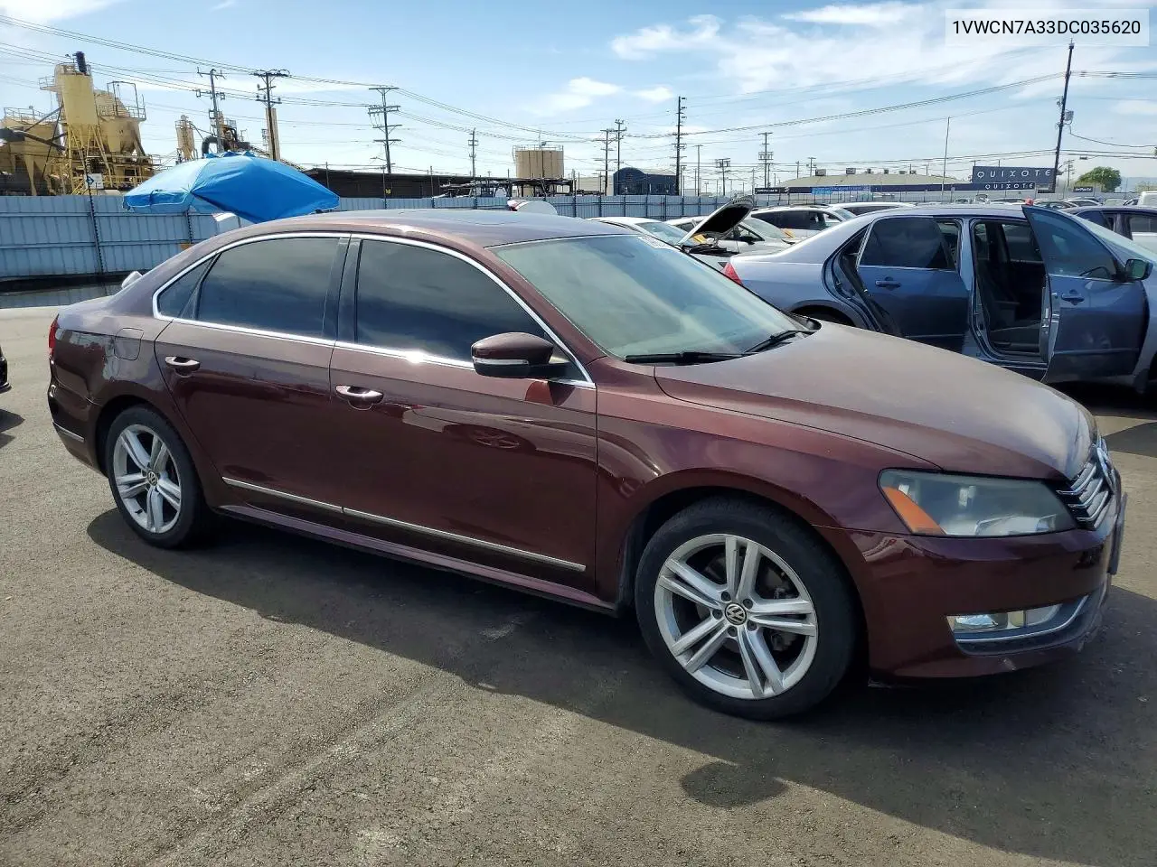 1VWCN7A33DC035620 2013 Volkswagen Passat Sel