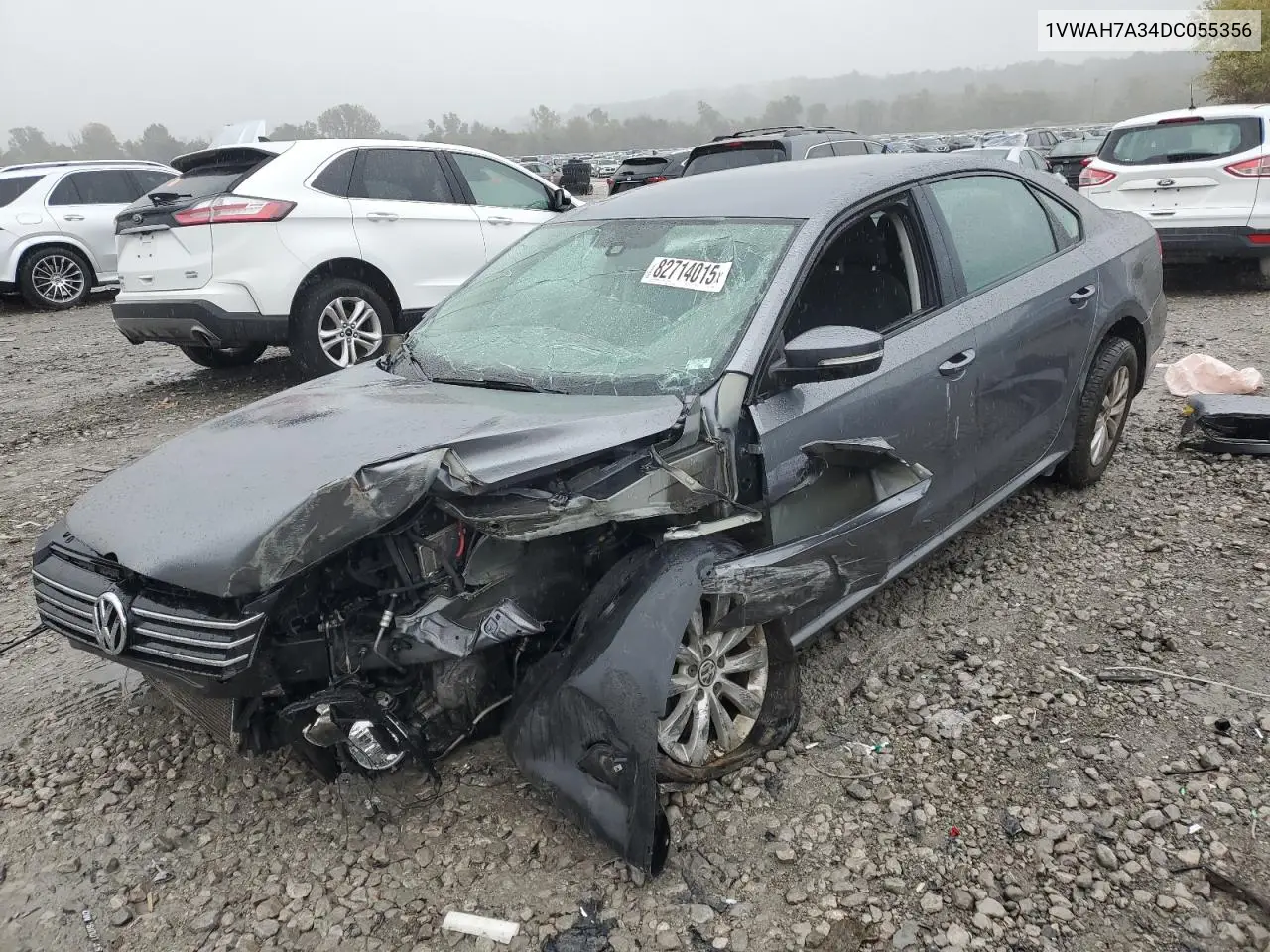 1VWAH7A34DC055356 2013 Volkswagen Passat S