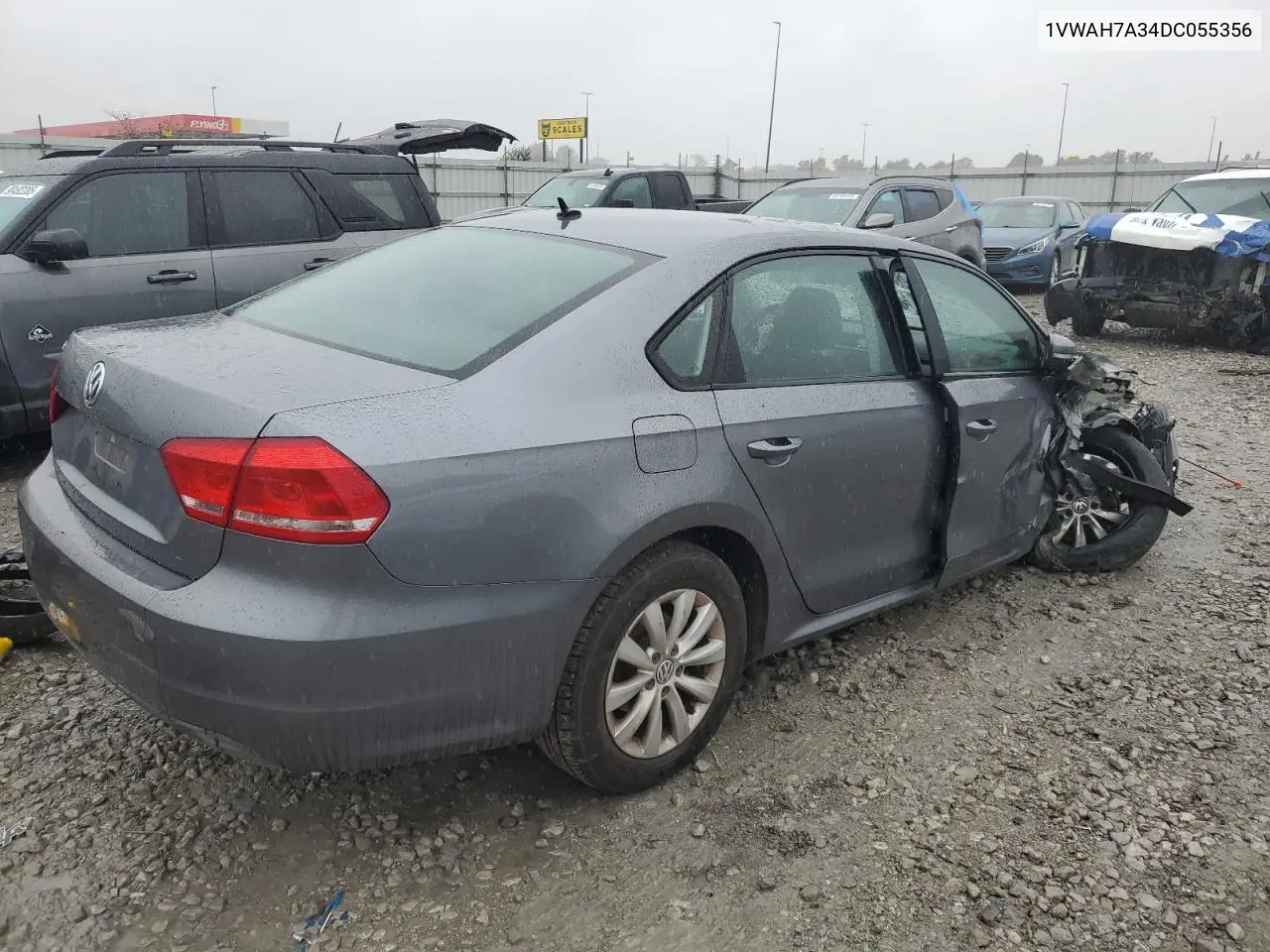 1VWAH7A34DC055356 2013 Volkswagen Passat S