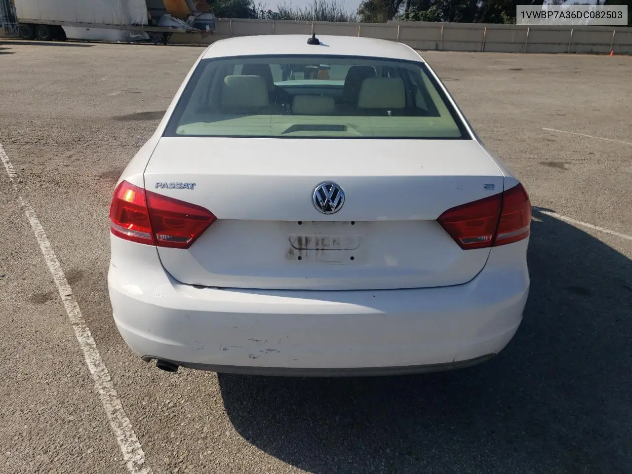 1VWBP7A36DC082503 2013 Volkswagen Passat Se