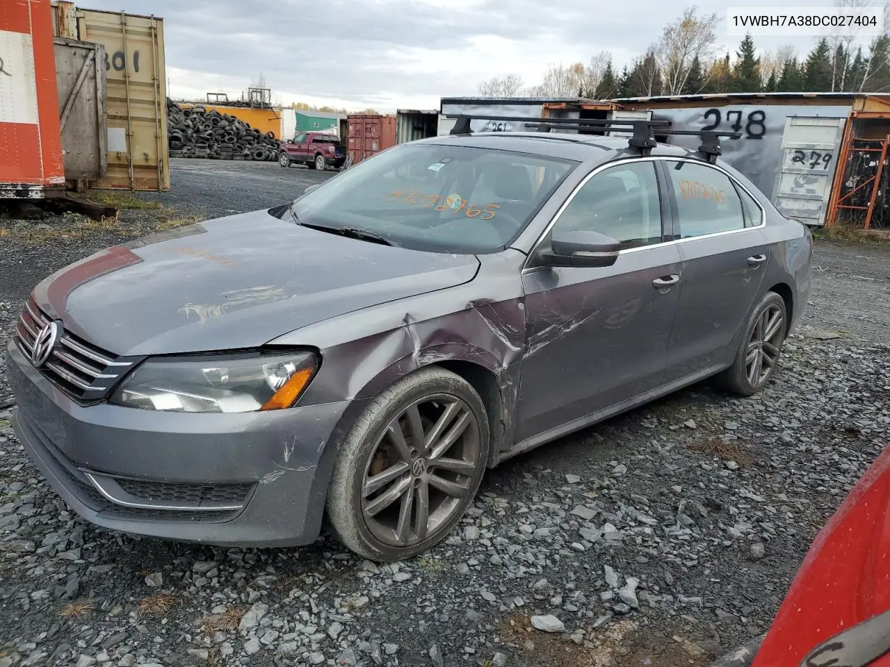 1VWBH7A38DC027404 2013 Volkswagen Passat Se