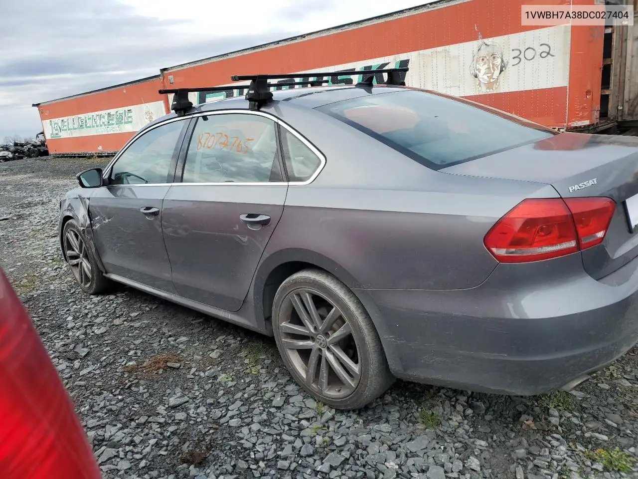 1VWBH7A38DC027404 2013 Volkswagen Passat Se