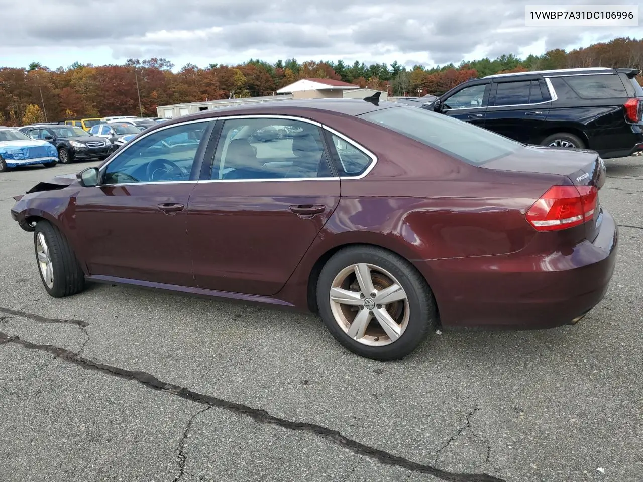 1VWBP7A31DC106996 2013 Volkswagen Passat Se