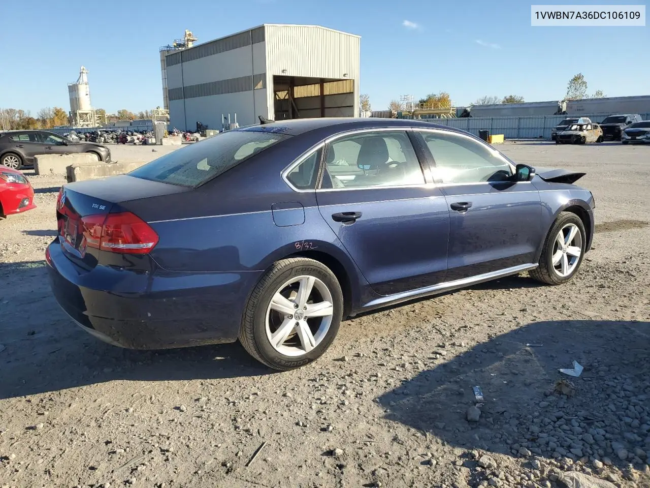 1VWBN7A36DC106109 2013 Volkswagen Passat Se