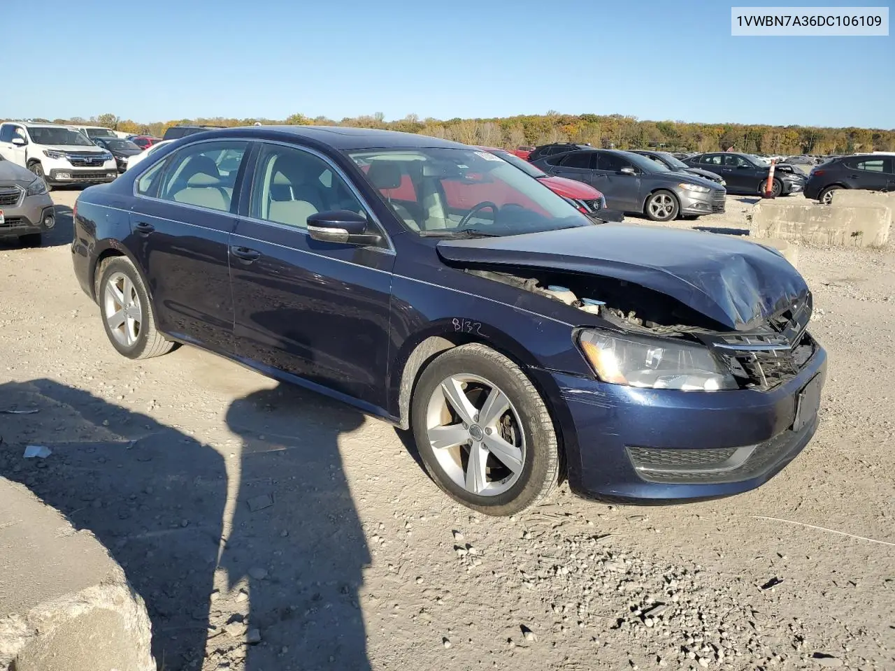 1VWBN7A36DC106109 2013 Volkswagen Passat Se