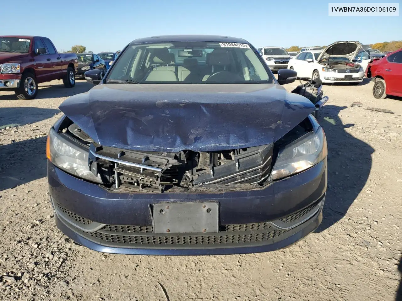 1VWBN7A36DC106109 2013 Volkswagen Passat Se