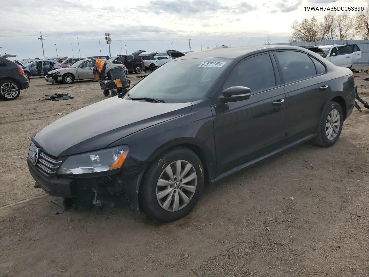 1VWAH7A35DC053390 2013 Volkswagen Passat S