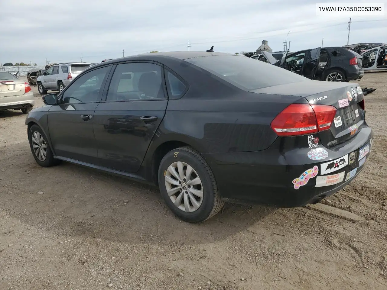 1VWAH7A35DC053390 2013 Volkswagen Passat S