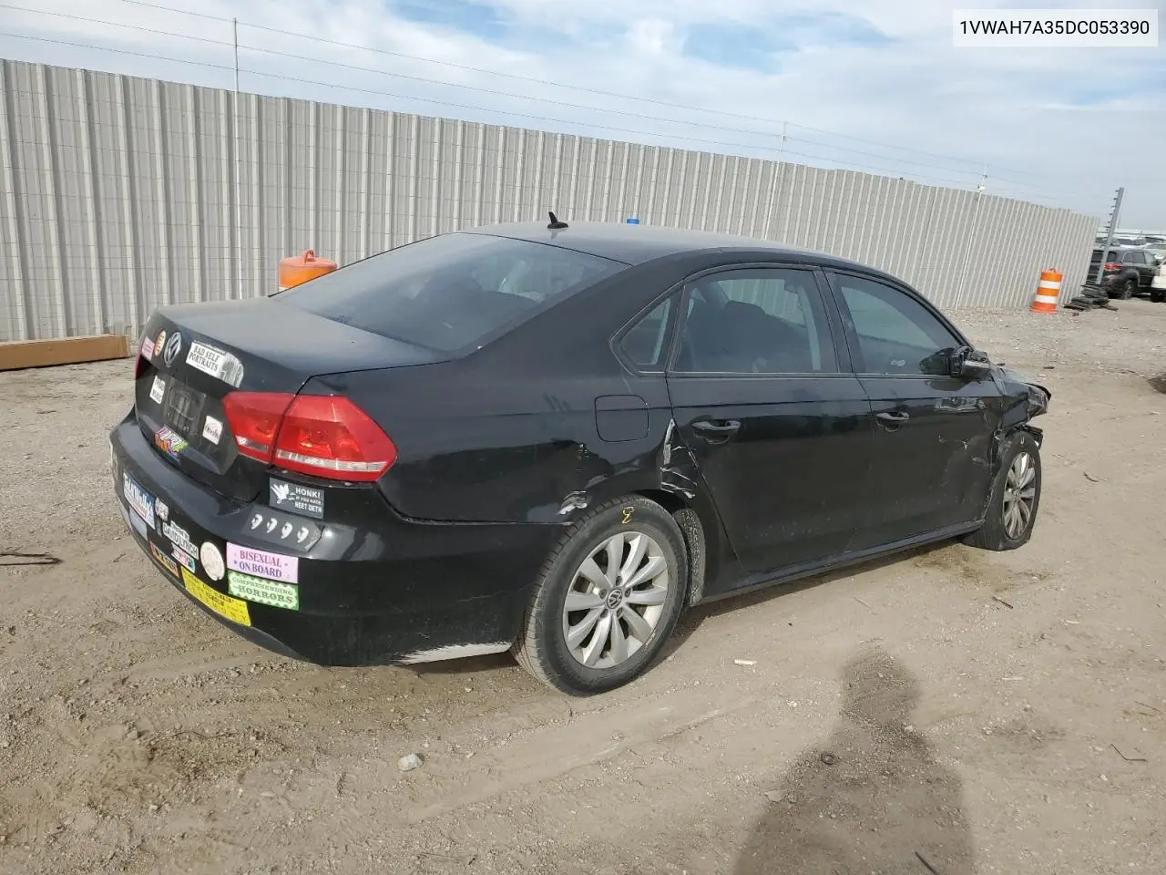 1VWAH7A35DC053390 2013 Volkswagen Passat S