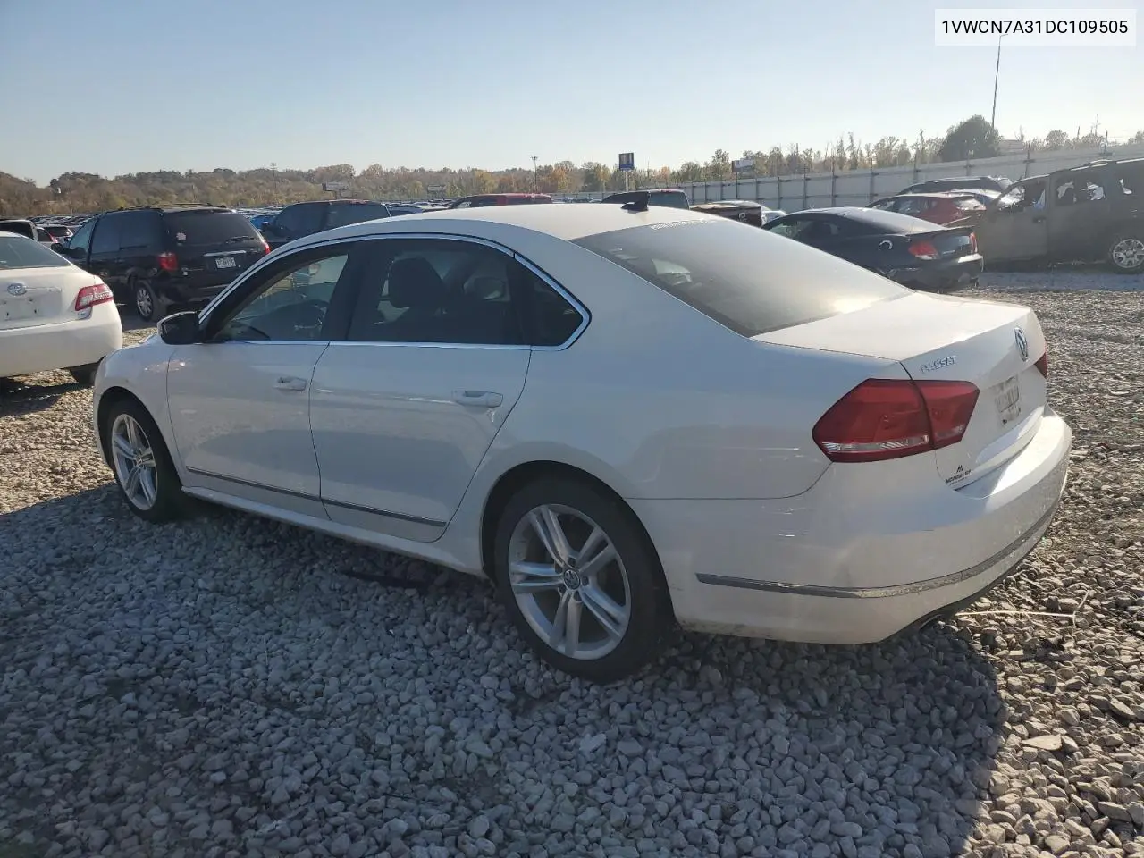 1VWCN7A31DC109505 2013 Volkswagen Passat Sel
